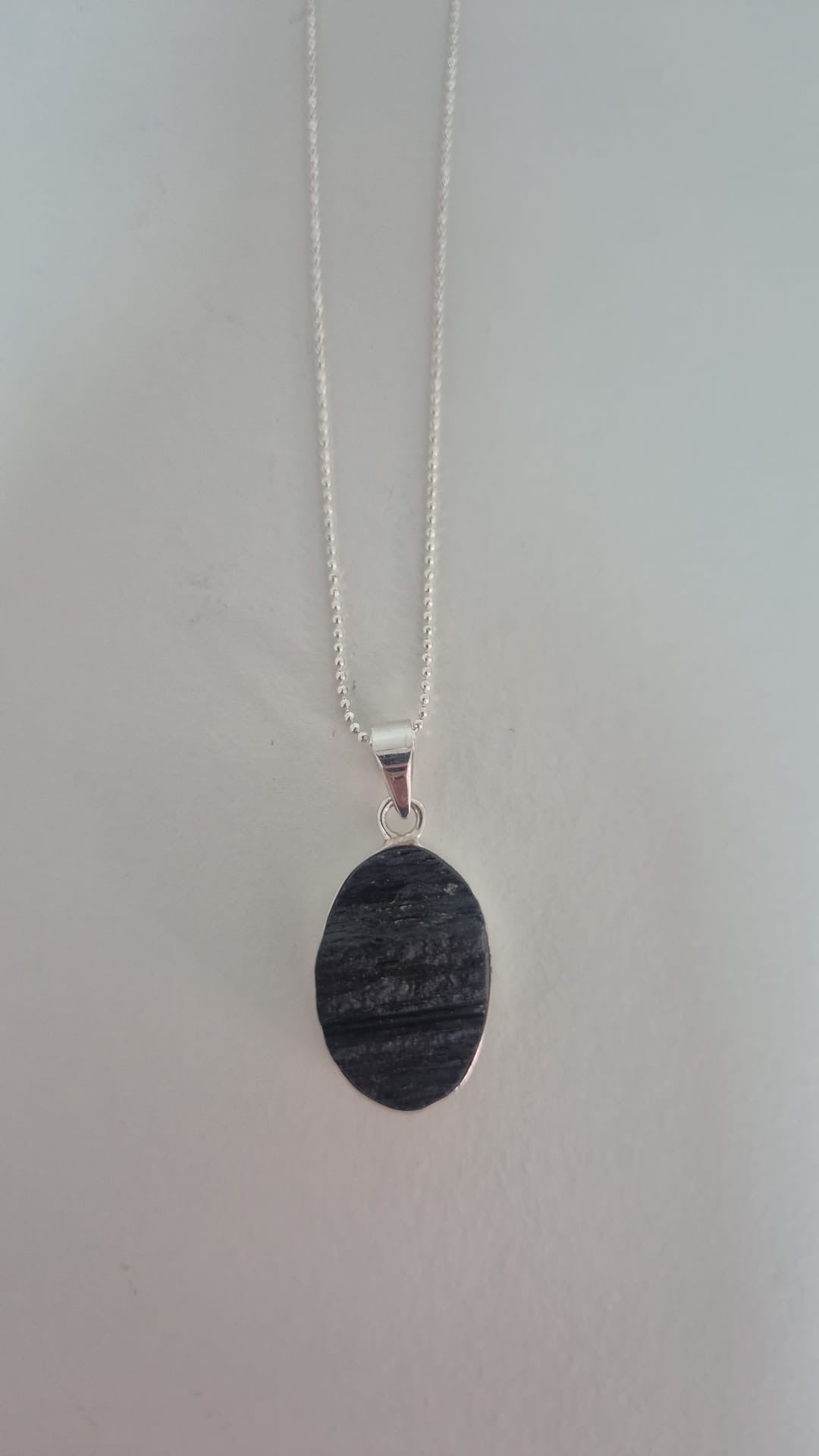 Colgante Turmalina Negra - Plata 925