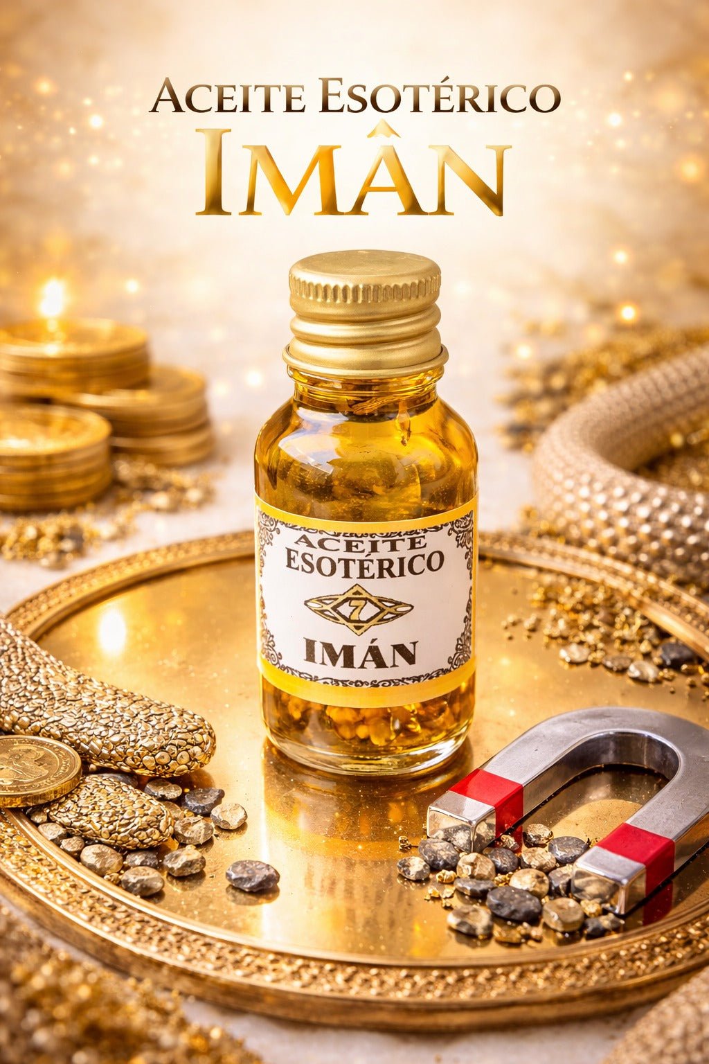 Aceite Esotérico Imán Ritualizado de 7 Llaves - Atracción, Unión y Magnetismo Personal Aceites EsotericosTienda esotérica Málaga - La Tienda de Tata Magic: tienda Esotérica en Málaga