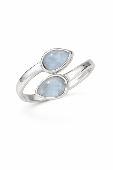 Anillo de Piedra Luna Ajustable en Plata - Control de las Emociones anillosplataTienda esotérica Málaga - La Tienda de Tata Magic: tienda Esotérica en Málaga