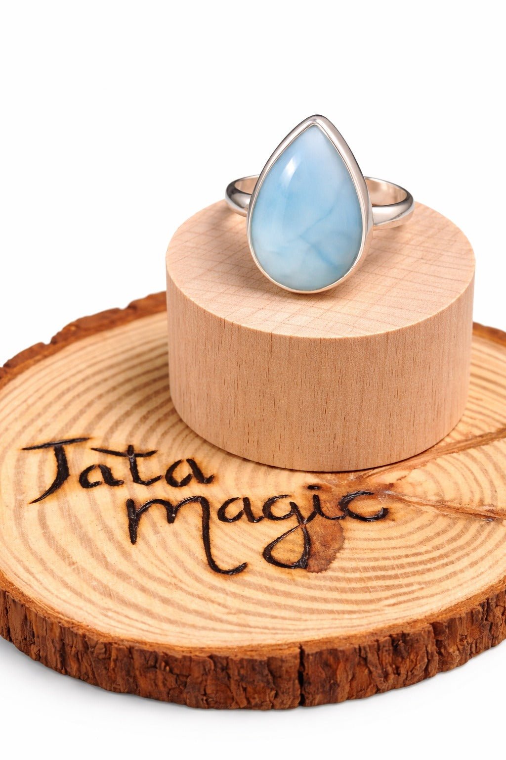 Anillo de Larimar en Plata Adaptable - Activación Cuántica para Propósito del Alma anillosplataTienda esotérica Málaga - La Tienda de Tata Magic: tienda Esotérica en Málaga