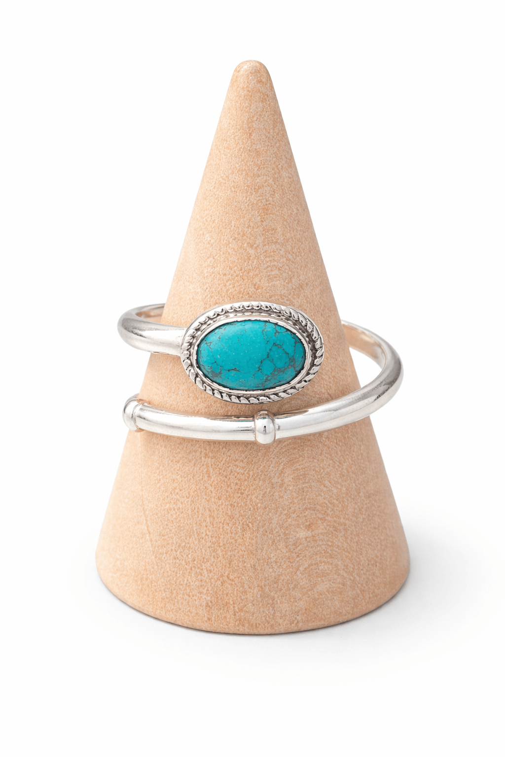 Anillo turquesa africana ajustable plata - proteccion anillosplataTienda esotérica Málaga - La Tienda de Tata Magic: tienda Esotérica en Málaga
