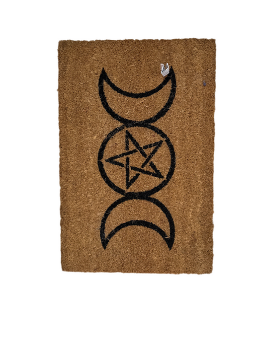 Alfombra Fases de la Luna Pentáculo Marrón