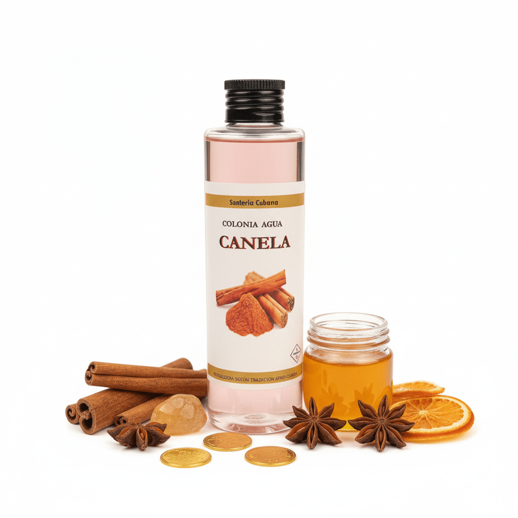 Colonia Santoral Agua Canela 200 ml — Prosperidad, Suerte Rápida y Apertura de Caminos Afrocubana Agua de Colonia RitualTienda esotérica Málaga - La Tienda de Tata Magic: tienda Esotérica en Málaga