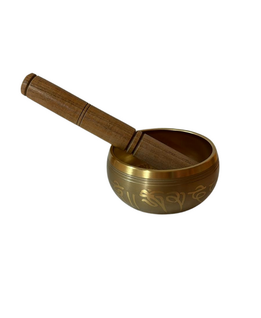 Cuenco Tibetano 7 Metales Dorado 9cm