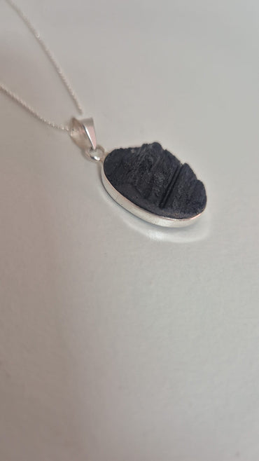 Colgante Turmalina Negra - Plata 925