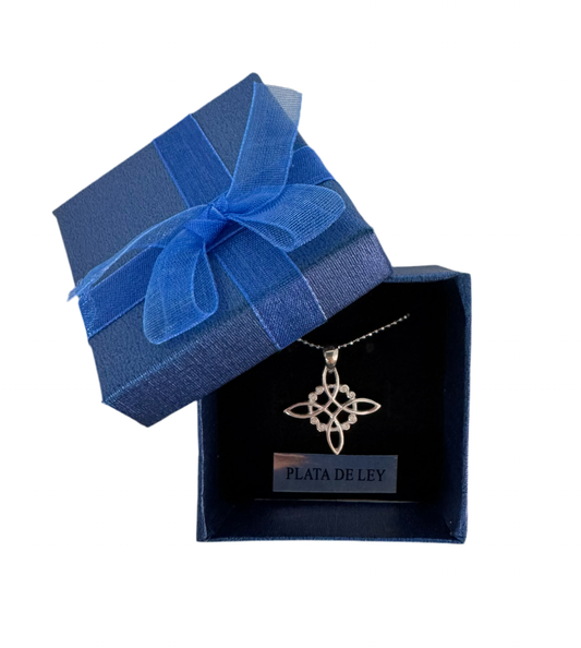 Colgante Nudo de Bruja - Plata 925