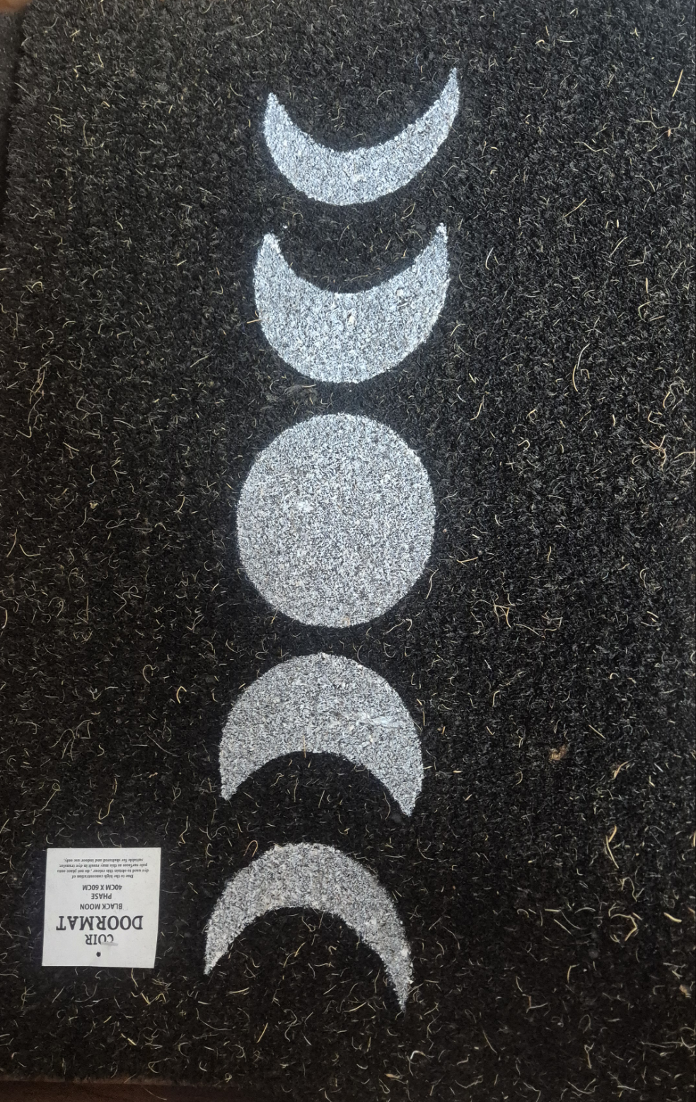 Alfombra Fases de la Luna negra