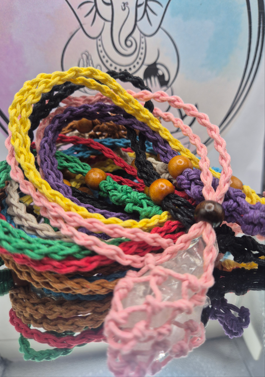 Colgantes Para Minerales Macramé (Color Aleatorio)