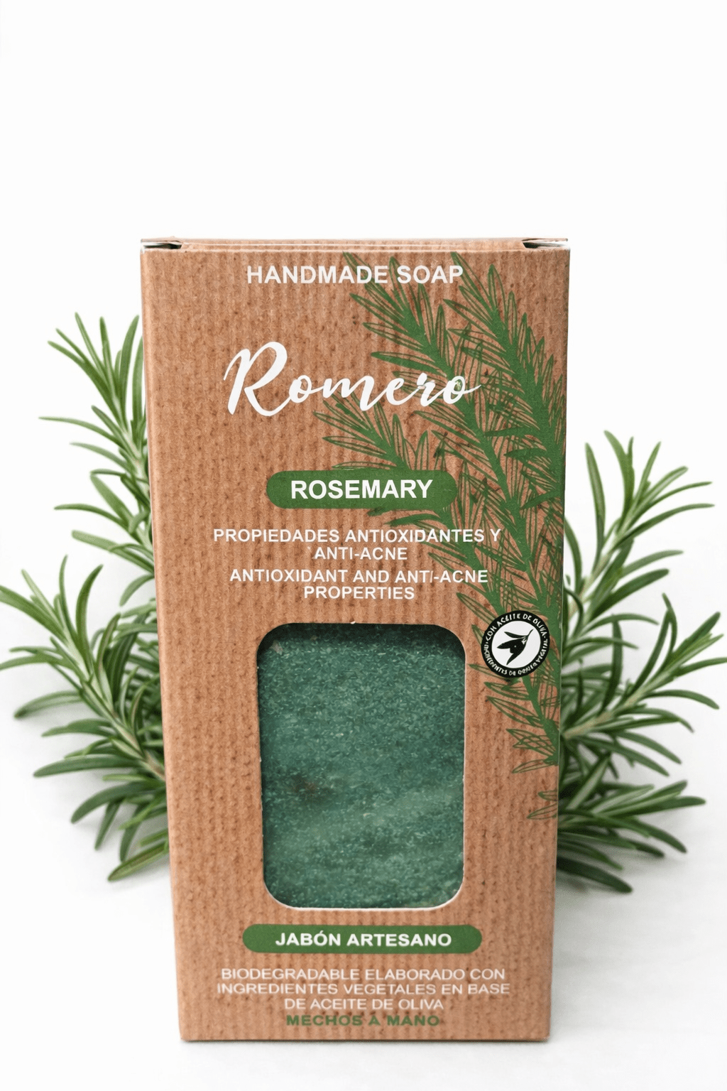 Jabón de Romero con Aceite de Oliva | Purificación, Protección y Limpieza Energética Jabón ArtesanalTienda esotérica Málaga - La Tienda de Tata Magic: tienda Esotérica en Málaga