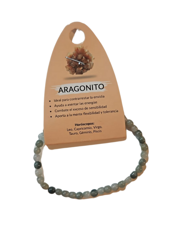 Pulsera Aragonito 4mm