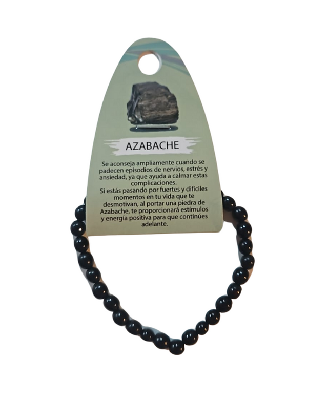 Pulsera azabache 4mm