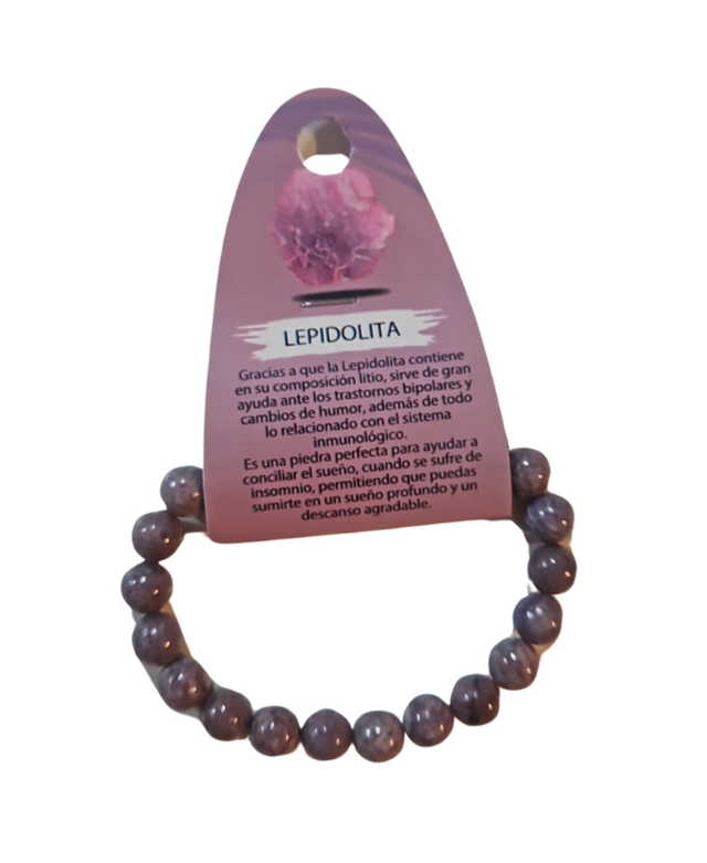 Pulsera Lepidolita 8 mm