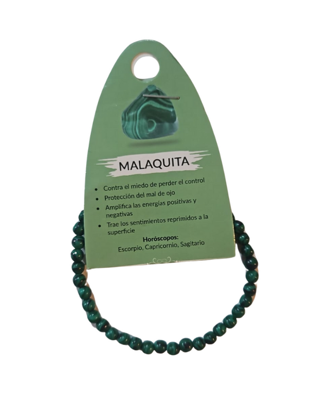 Pulsera Malaquita 4 mm