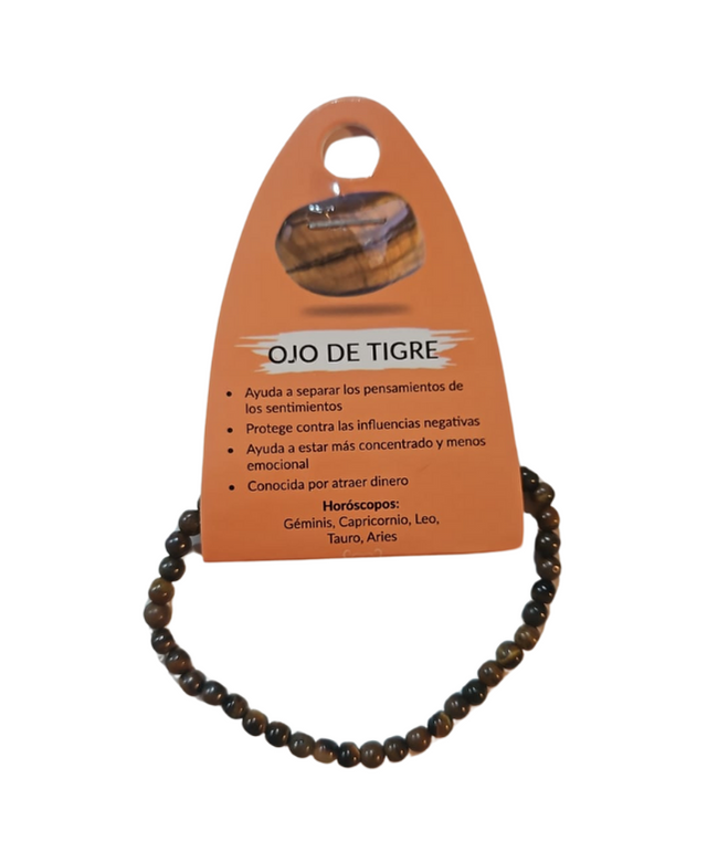 Pulsera Ojo de Tigre 4mm