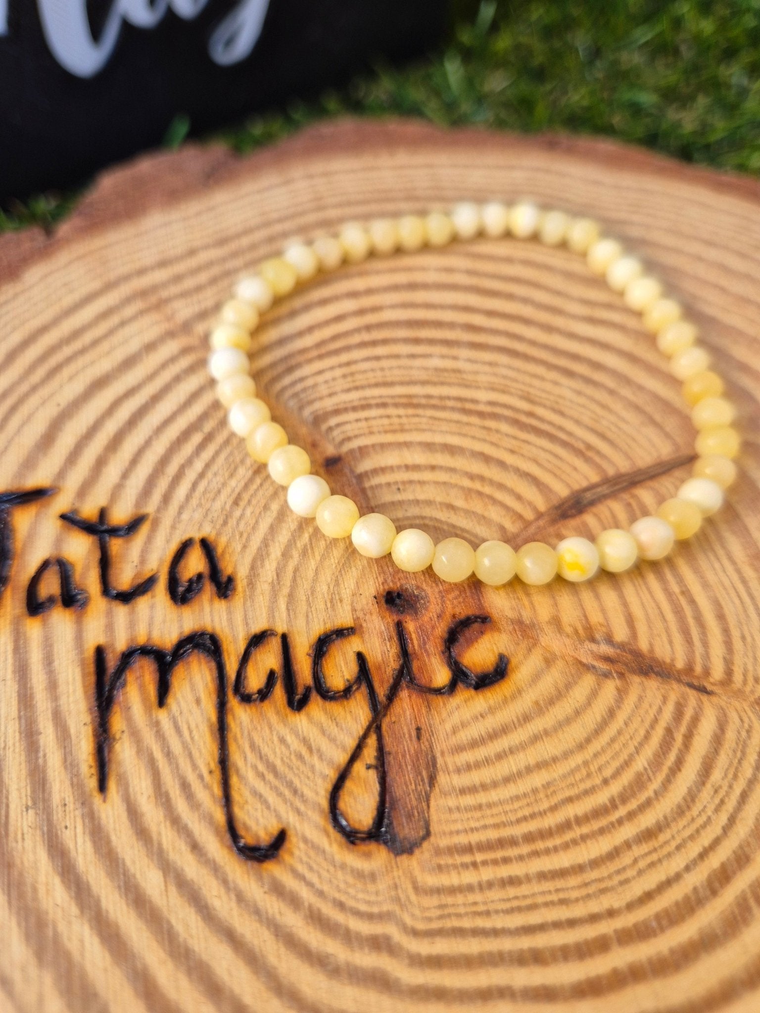 Pulsera Calcita JoyeriamineralespulserasTienda esotérica Málaga - La Tienda de Tata Magic: tienda Esotérica en Málaga