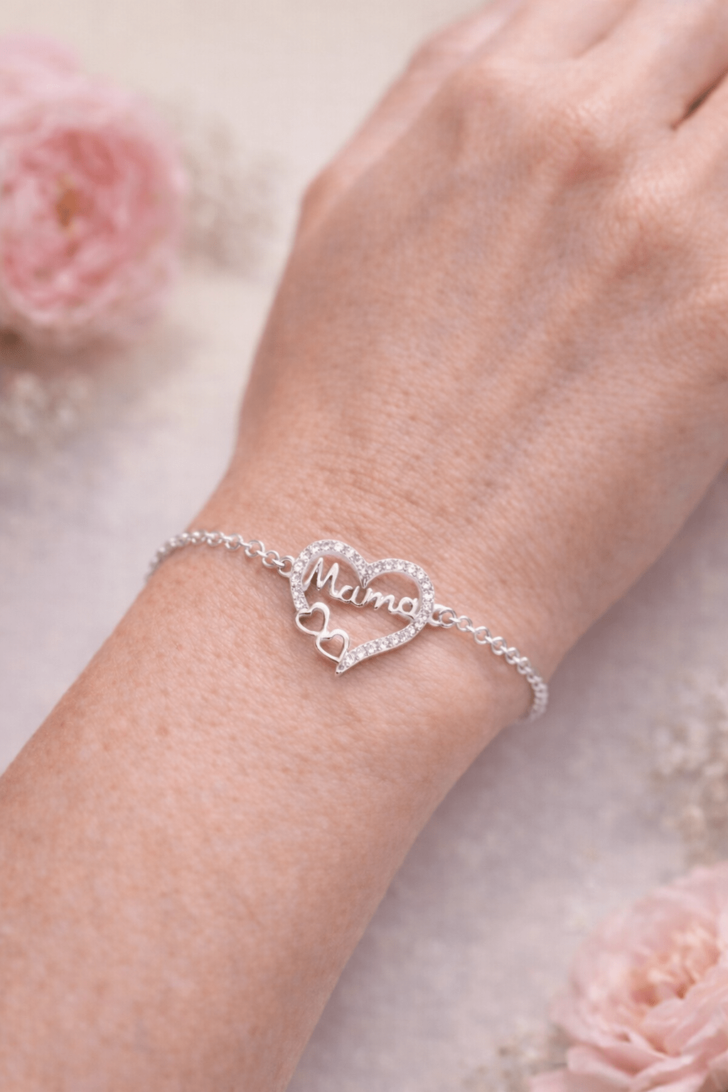 Pulsera Mamá Corazón Circonita de Plata – Regalo Día de la Madre JoyeríaTienda esotérica Málaga - La Tienda de Tata Magic: tienda Esotérica en Málaga