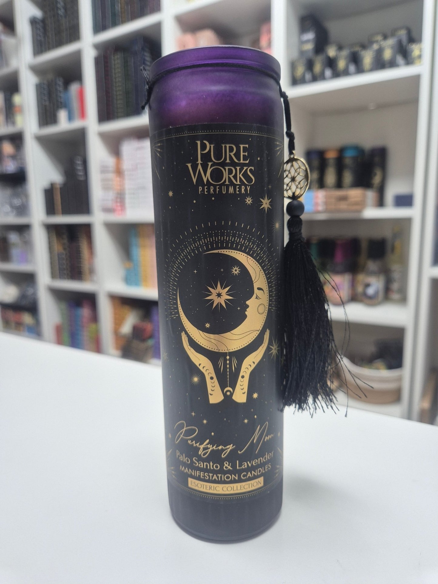 Vela de Manifestación 300grs Pureworks perfumadas (vidrio) VelasTienda esotérica Málaga - La Tienda de Tata Magic: tienda Esotérica en Málaga