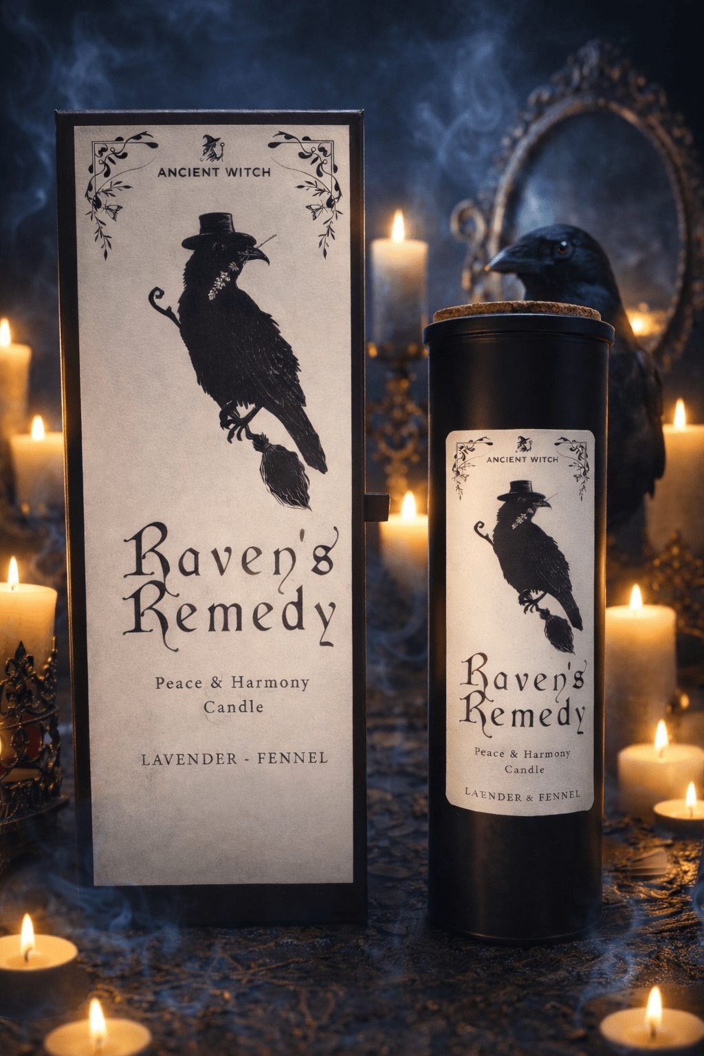 Vela Ritualizada Remedio de los Cuervos · Lavanda e Hinojo · Paz y Armonía Velas RitualesTienda esotérica Málaga - La Tienda de Tata Magic: tienda Esotérica en Málaga