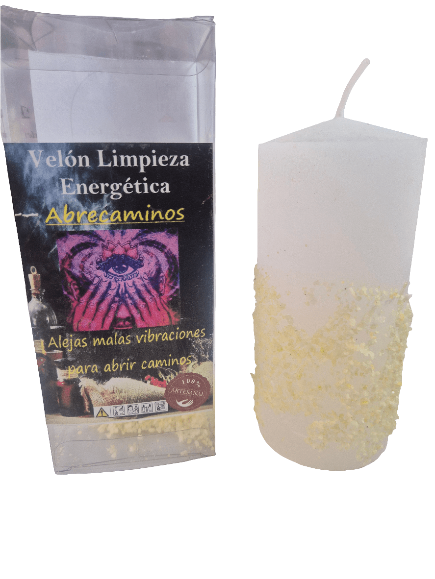 Velón Limpieza Energética Abrecaminos VelasTienda esotérica Málaga - La Tienda de Tata Magic: tienda Esotérica en Málaga