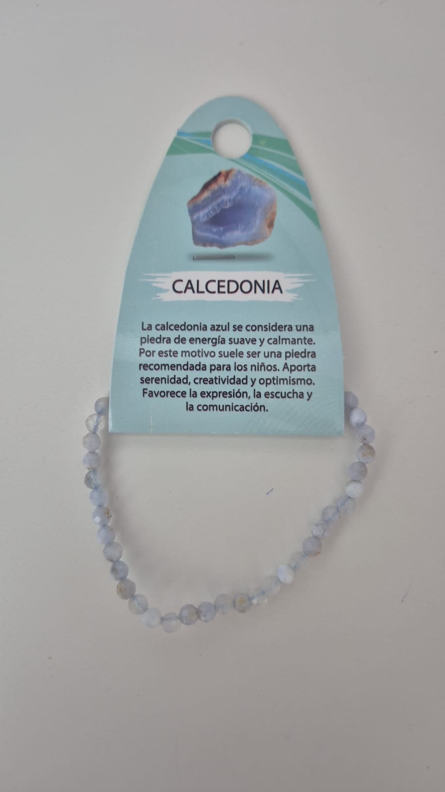 Pulsera - Calcedonia Facetada 4 mm