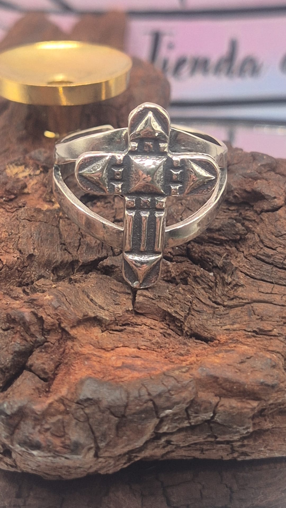 Anillo Cruz Atlante Plata 925