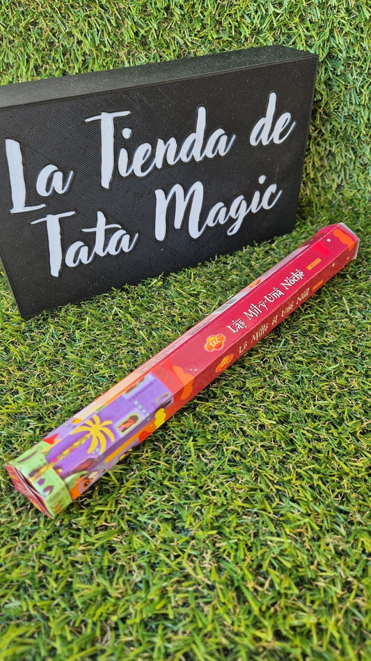 Incienso Hexagonal Árabe Las Mil y Una Noche de SAC - Aroma Exótico y Sensual