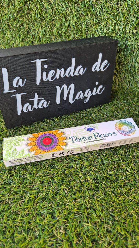 Incienso Flores Tibetanas de Green Tree - Armonía y Paz Interior