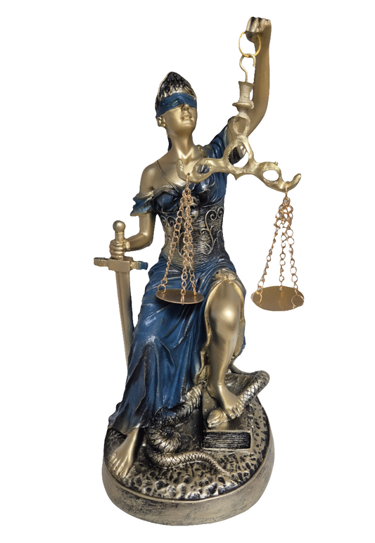 Figura Diosa de la Justicia Sentada