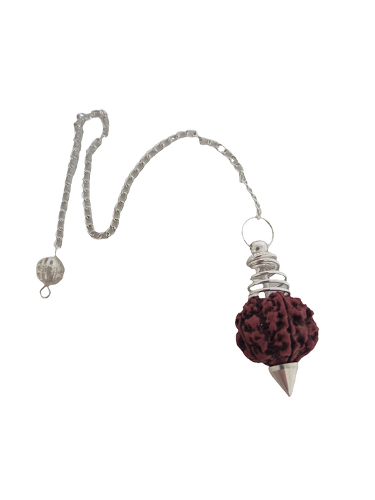 Péndulo de Rudraksha - Color: Plata