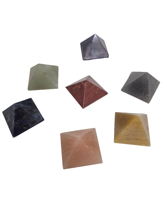 Minipiramides Energeticas- Piedras Naturales Ritualizada (Aumentar tu Vibración) Aleatoria (Precio Unidad)