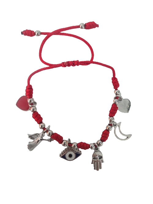 pulsera protección 7 nudos ojo turco