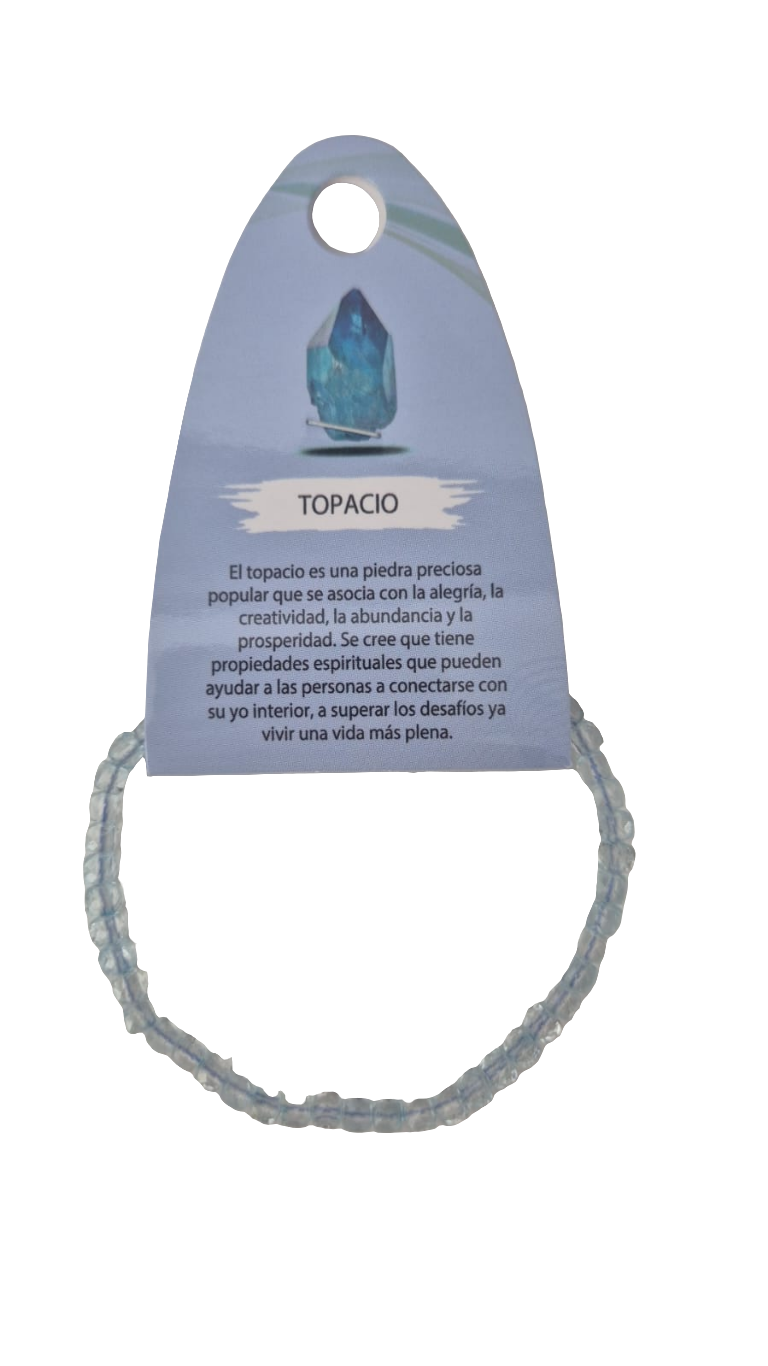 Pulsera - Topacio Facetado 5mm