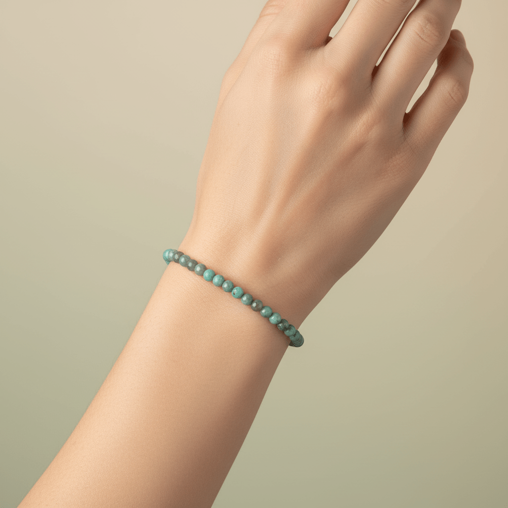 Pulsera Amazonita 4mm — Calma, Equilibrio y Protección Pulseras de MineralesTienda esotérica Málaga - La Tienda de Tata Magic: tienda Esotérica en Málaga