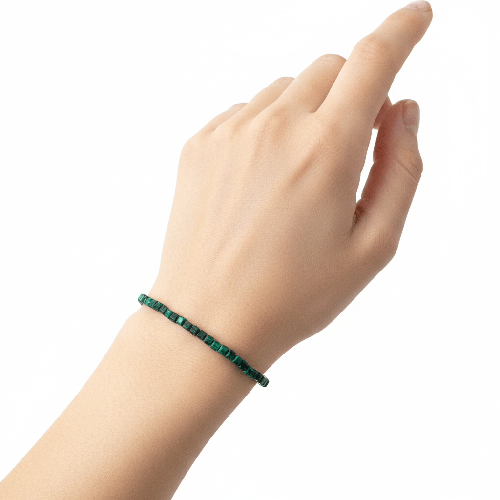 Pulsera Malaquita Facetada | Transformación, Protección y Poder Interior Pulseras de MineralesTienda esotérica Málaga - Tata Magic: tienda Esotérica en Málaga