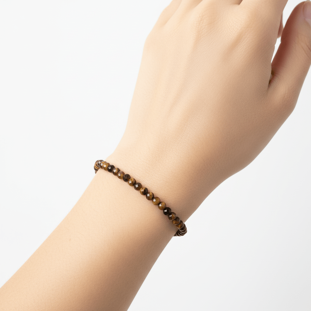 Pulsera Ojo de Tigre Facetado 3mm | Fuerza, Confianza y Protección Pulseras de MineralesTienda esotérica Málaga - Tata Magic: tienda Esotérica en Málaga