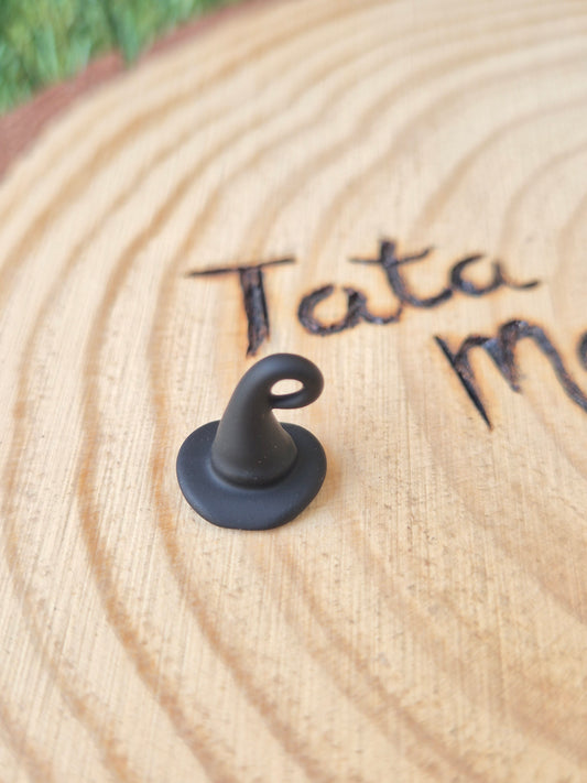 Mini Gorro Negro de Bruja - Amuleto de Protección