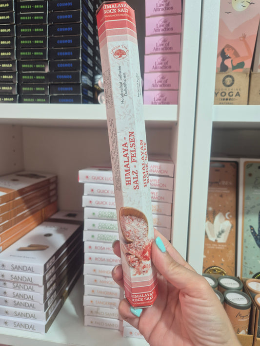 Incienso Hexagonal Sal del Himalaya-Purificación profunda y armonía energética