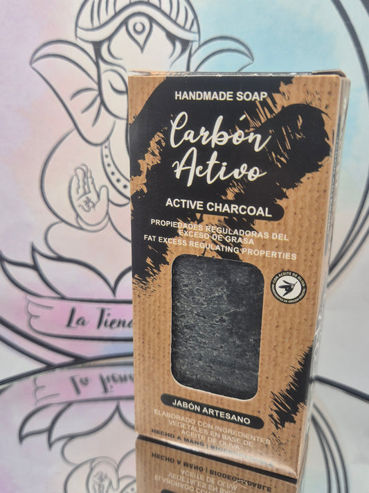 Jabón esotérico de Carbón Activo-Limpieza energética y contra mal de ojo
