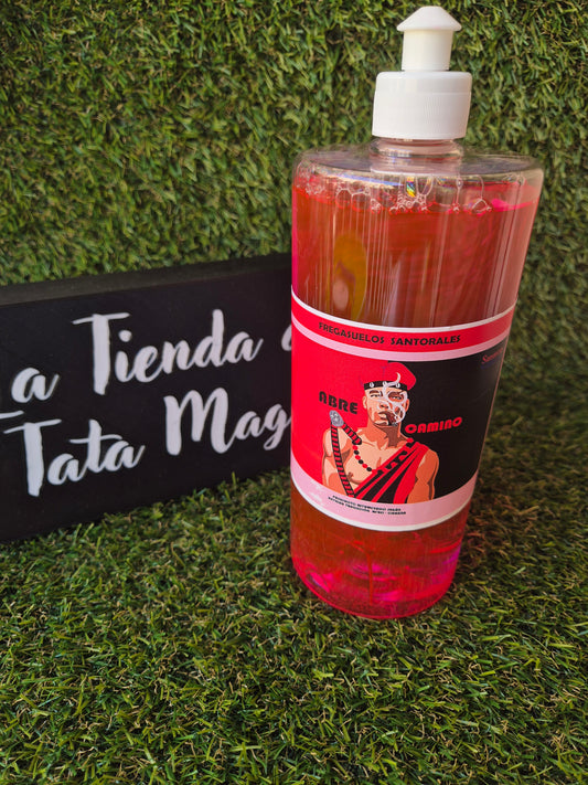 Friegasuelos Santorales Abre caminos 1 Litro con Hierbas - Limpieza Energética y Apertura de Nuevas Oportunidades Ritualizado según la Tradición Afro Cubana