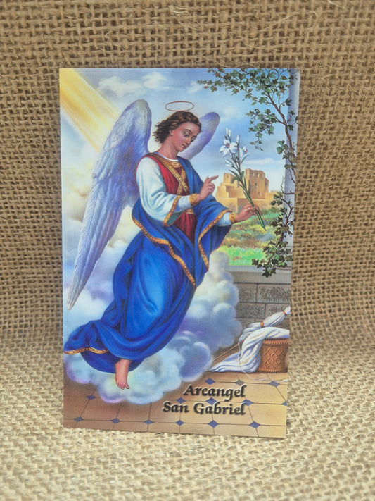 Estampita de San Gabriel- Mensajero Divino y guía espiritual