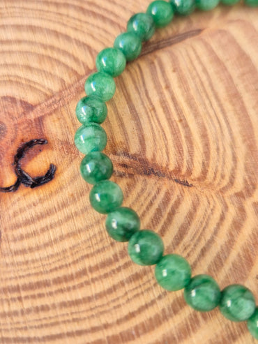 Pulsera de Esmeralda 4mm - Prosperidad, Amor y Clarividencia Tienda esotérica Málaga - La Tienda de Tata Magic: tienda Esotérica en Málaga