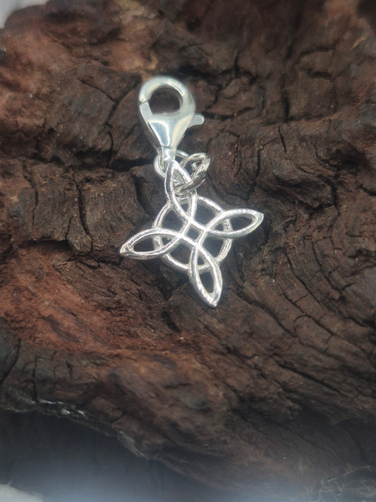 Enganche para Pulsera Plata 925 Consagrado Nudo de Bruja