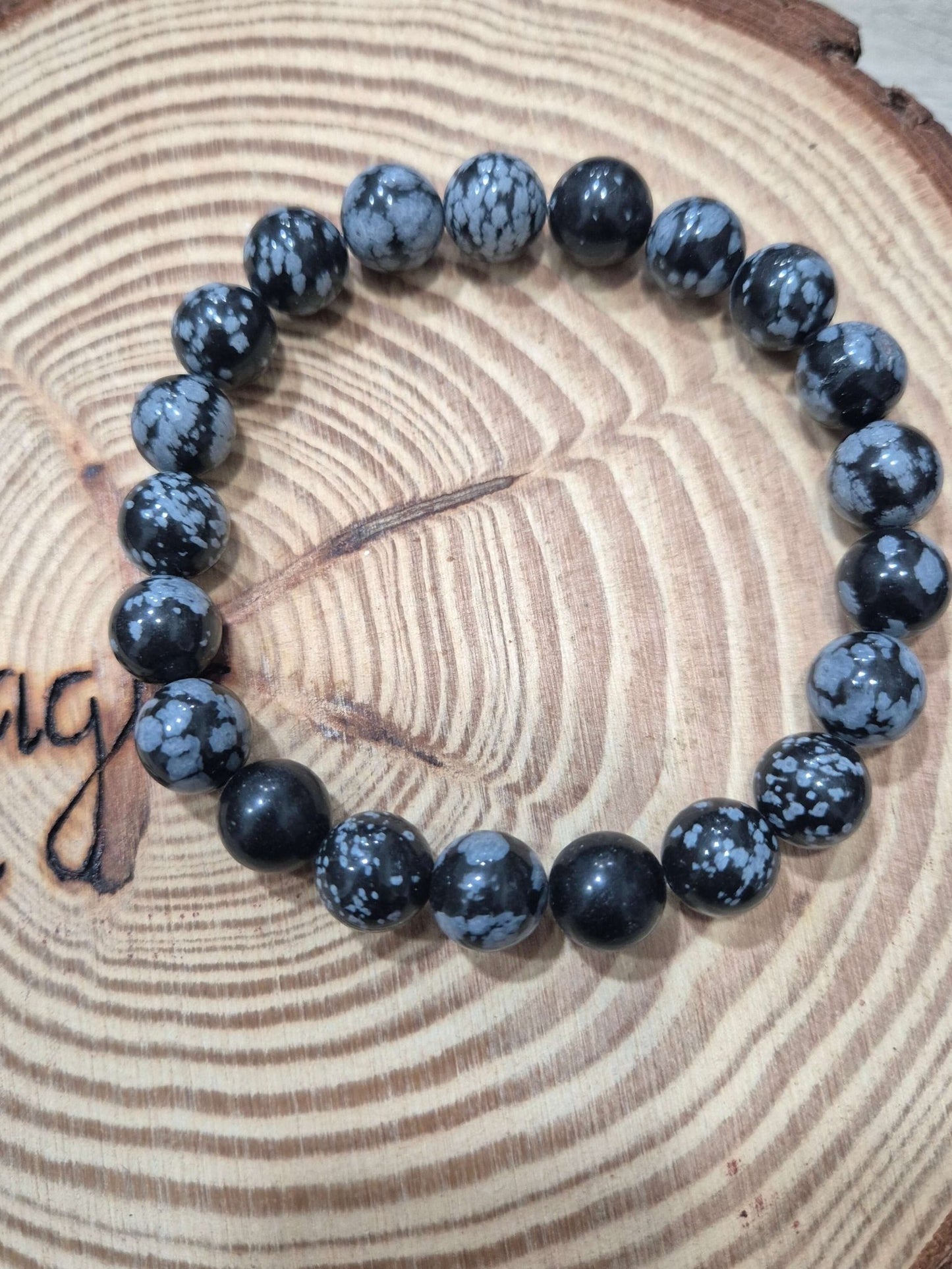 Pulsera hombre obsidiana nevada Tienda esotérica Málaga - La Tienda de Tata Magic: tienda Esotérica en Málaga