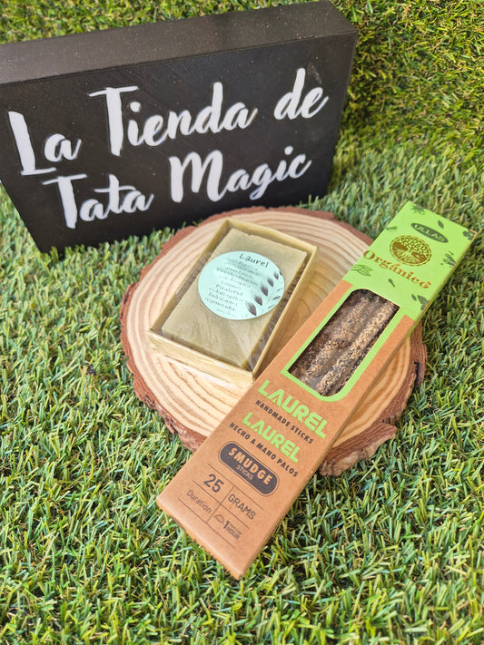 Pack Laurel - Limpieza, Victoria y Protección energética (jabón + incienso )