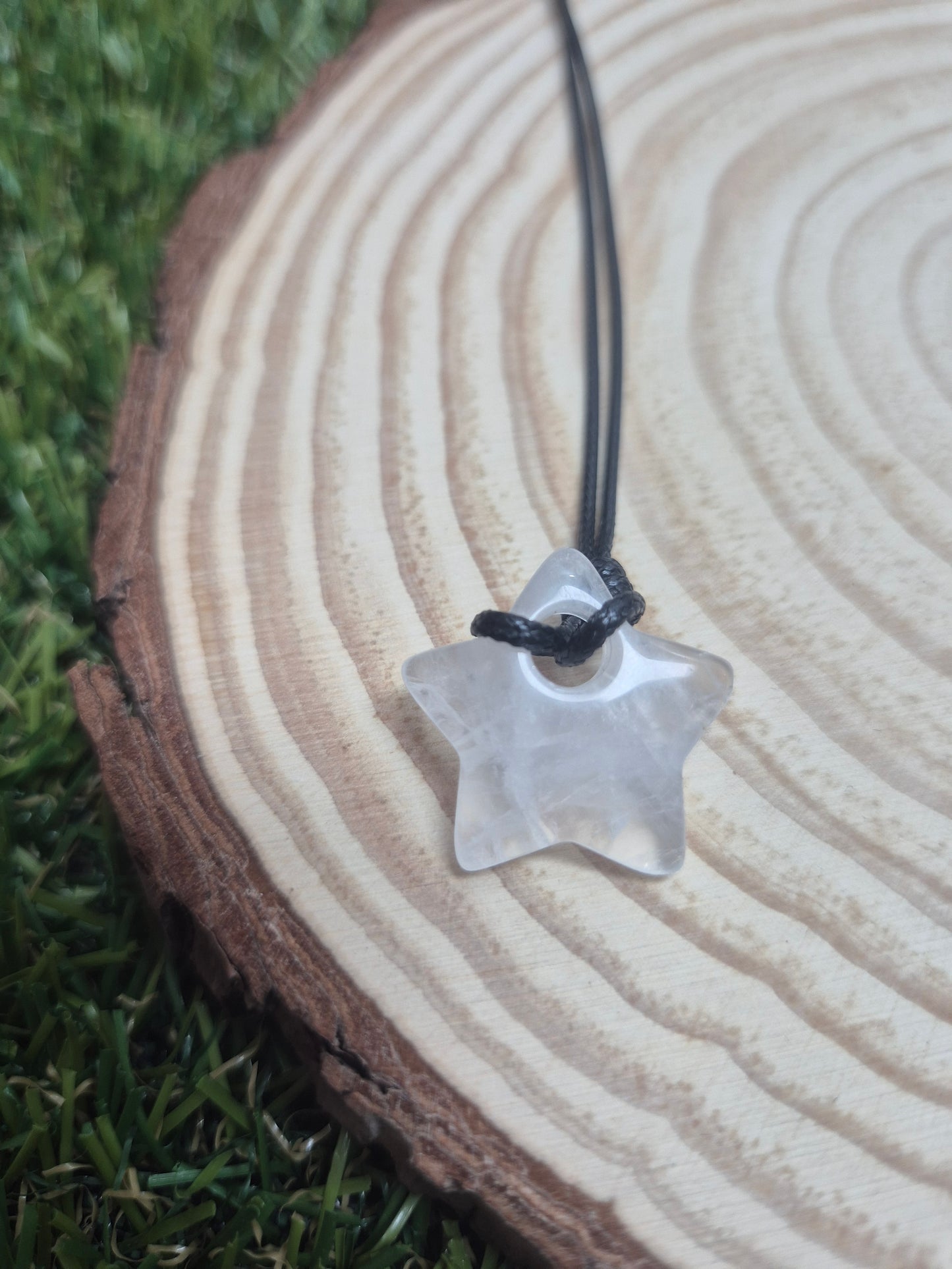 Amuleto Colgante Mineral en forma de Estrella para Manifestar-Deseos, intención y magia personal