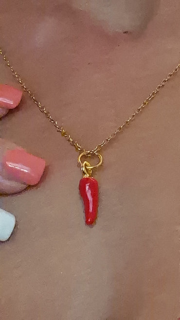 Colgante Cornicello Italiano Consagrado - Amuleto de Protección, Buena Suerte y Contra Mal de Ojo