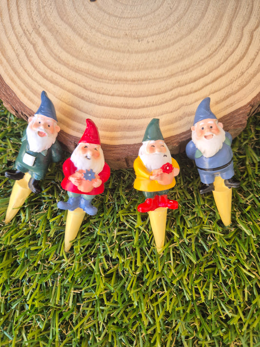 Adorno de Maceta Set de Gnomos -Decoración de Jardín Mágica y Protectora del Hogar