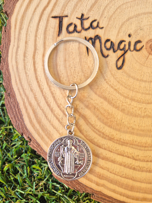 Llavero San Benito - Protección Contra el Mal y Energías Negativas