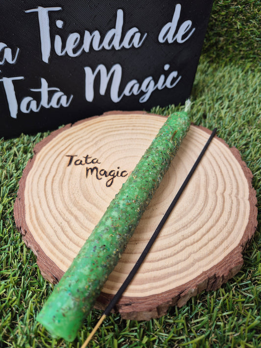 Vela Herbórea de Ruda, Sal y Pimienta - Limpieza y Protección Ritual