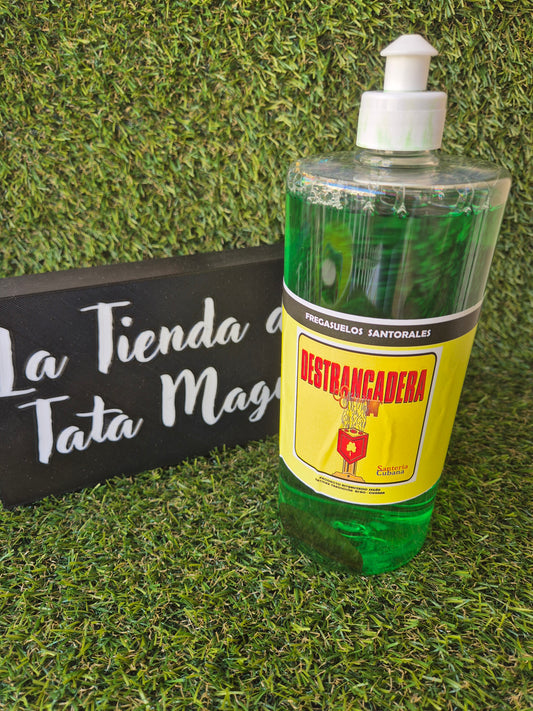 Friegasuelos Santorales Destrancadera 1 Litro con Hierbas - Limpieza Energética y Apertura de Caminos Ritualizado según la Tradición Afro Cubana